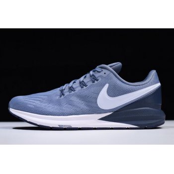Nike Air Zoom Structure 22 Navy Blue White AA1636-401 Shoes